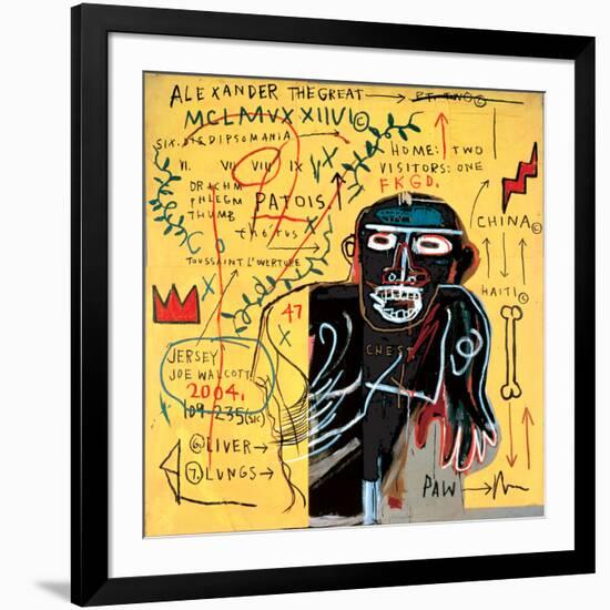 All Coloured Cast (Part Iii)-Jean-Michel Basquiat-Framed Giclee Print