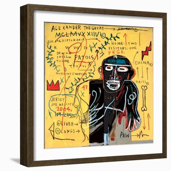 All Coloured Cast (Part Iii)-Jean-Michel Basquiat-Framed Giclee Print