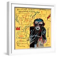 All Coloured Cast (Part Iii)-Jean-Michel Basquiat-Framed Giclee Print