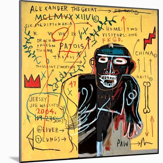 All Coloured Cast (Part Iii)-Jean-Michel Basquiat-Mounted Giclee Print
