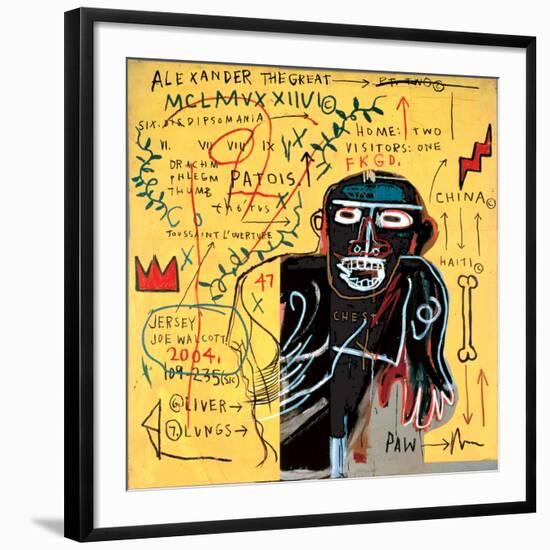 All Coloured Cast (Part Iii)-Jean-Michel Basquiat-Framed Giclee Print