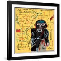 All Coloured Cast (Part Iii)-Jean-Michel Basquiat-Framed Giclee Print