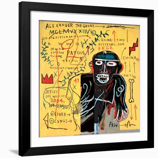 All Coloured Cast (Part Iii)-Jean-Michel Basquiat-Framed Giclee Print