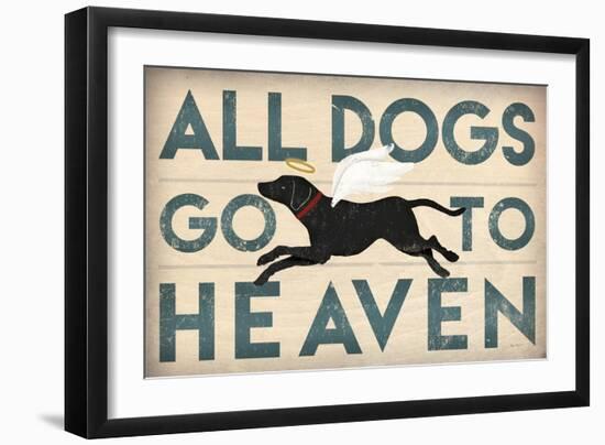 All Dogs Go to Heaven I-Ryan Fowler-Framed Art Print