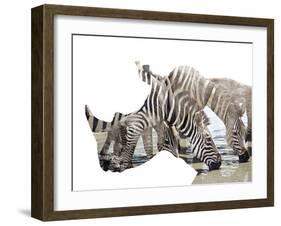 All Down at the Watering Hole-James Hager-Framed Photographic Print