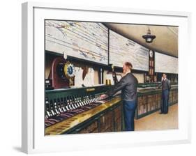 All-electric signal box, 1938-Unknown-Framed Giclee Print