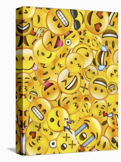 All Emoji Layers-Ali Lynne-Stretched Canvas