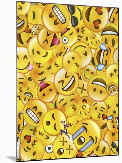 All Emoji Layers-Ali Lynne-Mounted Giclee Print