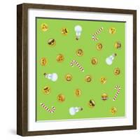 All Emoji Scramble I-Ali Lynne-Framed Giclee Print