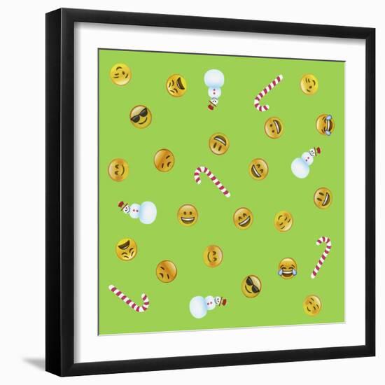 All Emoji Scramble I-Ali Lynne-Framed Giclee Print