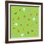 All Emoji Scramble I-Ali Lynne-Framed Giclee Print