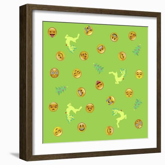 All Emoji Scramble II-Ali Lynne-Framed Giclee Print