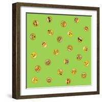 All Emoji Scramble III-Ali Lynne-Framed Giclee Print