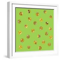 All Emoji Scramble III-Ali Lynne-Framed Giclee Print