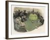 All Eyes are on the Green Table in a Monte Carlo Casino-E. Rosenstand-Framed Art Print