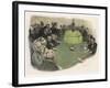 All Eyes are on the Green Table in a Monte Carlo Casino-E. Rosenstand-Framed Art Print