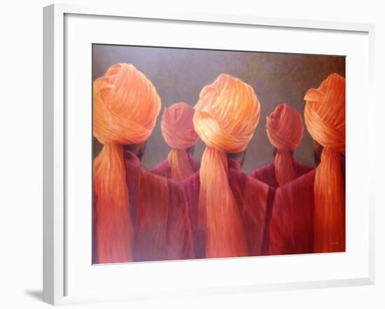 All Five Heads-Lincoln Seligman-Framed Giclee Print