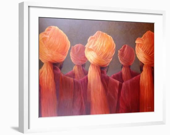 All Five Heads-Lincoln Seligman-Framed Giclee Print