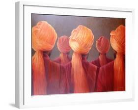 All Five Heads-Lincoln Seligman-Framed Giclee Print