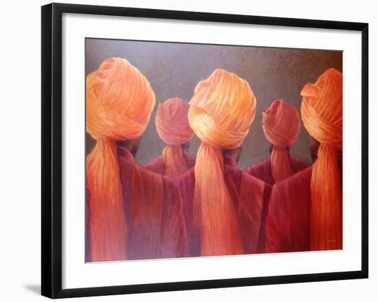 All Five Heads-Lincoln Seligman-Framed Giclee Print