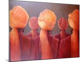 All Five Heads-Lincoln Seligman-Mounted Giclee Print