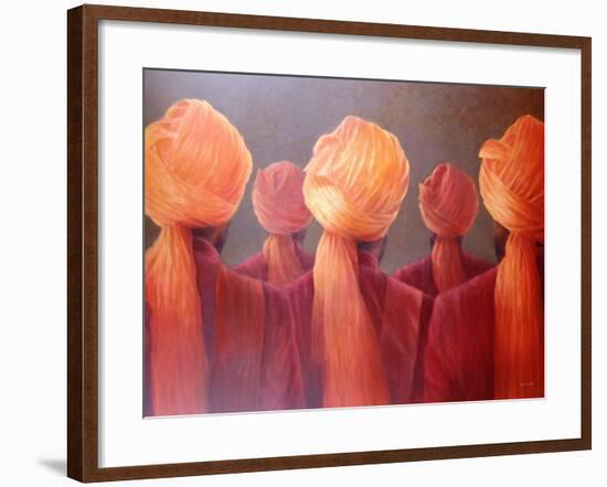 All Five Heads-Lincoln Seligman-Framed Giclee Print