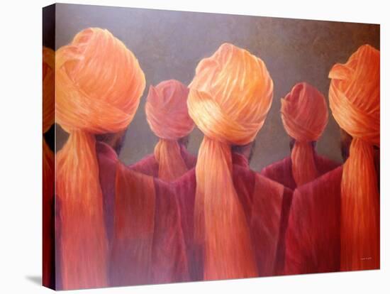 All Five Heads-Lincoln Seligman-Stretched Canvas