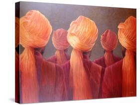 All Five Heads-Lincoln Seligman-Stretched Canvas