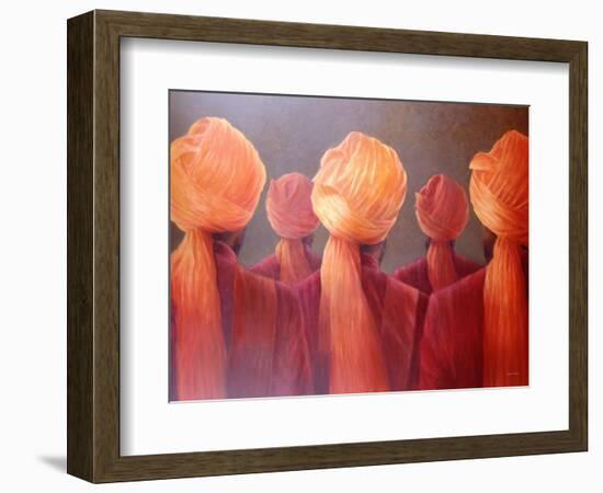 All Five Heads-Lincoln Seligman-Framed Giclee Print