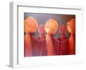 All Five Heads-Lincoln Seligman-Framed Giclee Print