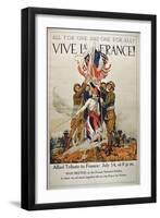 All for One and One for All', 1st World War Poster, American-null-Framed Giclee Print