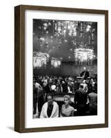 All Forms of Gambling Such As: Roulette, Craps, and Slot-Machines at Riviera Hotel-Francis Miller-Framed Photographic Print