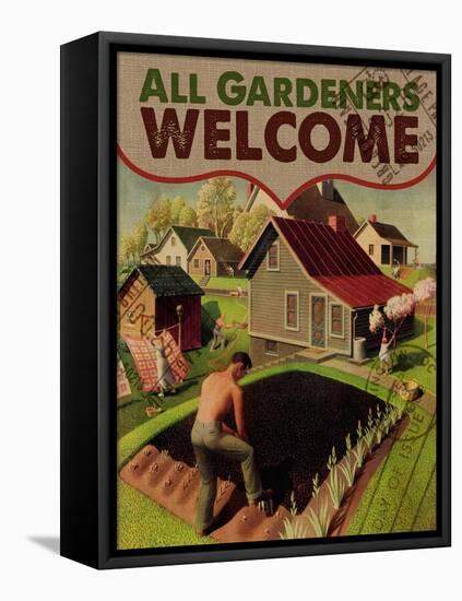 All Gardeners Welcome 1-null-Framed Stretched Canvas