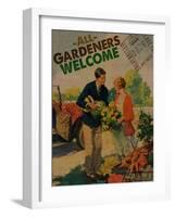 All Gardeners Welcome 2-null-Framed Giclee Print