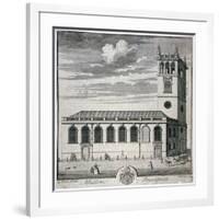 All Hallows Church, Bread Street, London, C1730-Thomas Bowles-Framed Giclee Print