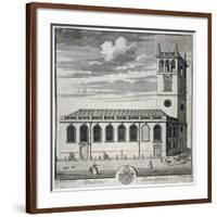 All Hallows Church, Bread Street, London, C1730-Thomas Bowles-Framed Giclee Print