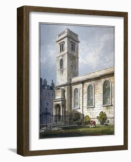 All Hallows Church, Lombard Street, London, 1811-George Shepherd-Framed Giclee Print