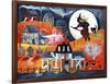 All Hallows Eve Halloween Witch and Fortuneteller-Cheryl Bartley-Framed Giclee Print