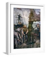 All Hands to the Pumps, 1888-1889-Henry Scott Tuke-Framed Giclee Print