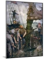 All Hands to the Pumps, 1888-1889-Henry Scott Tuke-Mounted Giclee Print