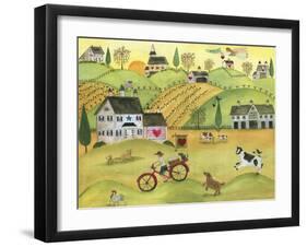 All Hearts Welcome Farm and Peace Angel-Cheryl Bartley-Framed Giclee Print