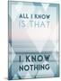 All I Know Is I Know Nothing-Lee Frost-Mounted Art Print