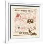 All I Need is My Camper and My Dog-Dog is Good-Framed Art Print