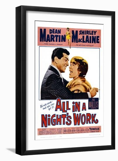 All in a Night's Work, 1961-null-Framed Art Print