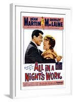 All in a Night's Work, 1961-null-Framed Art Print