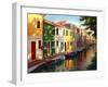 All in a Row-Arcobaleno-Framed Art Print