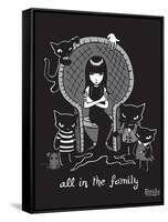 All In the Family-Emily the Strange-Framed Stretched Canvas