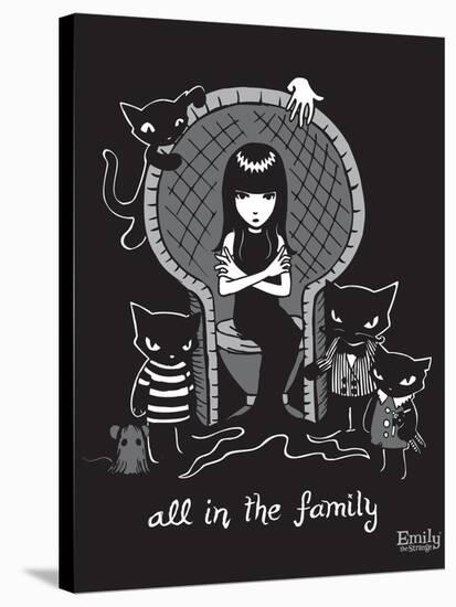 All In the Family-Emily the Strange-Stretched Canvas