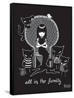 All In the Family-Emily the Strange-Framed Stretched Canvas