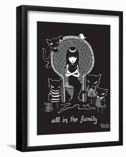 All In the Family-Emily the Strange-Framed Premium Giclee Print